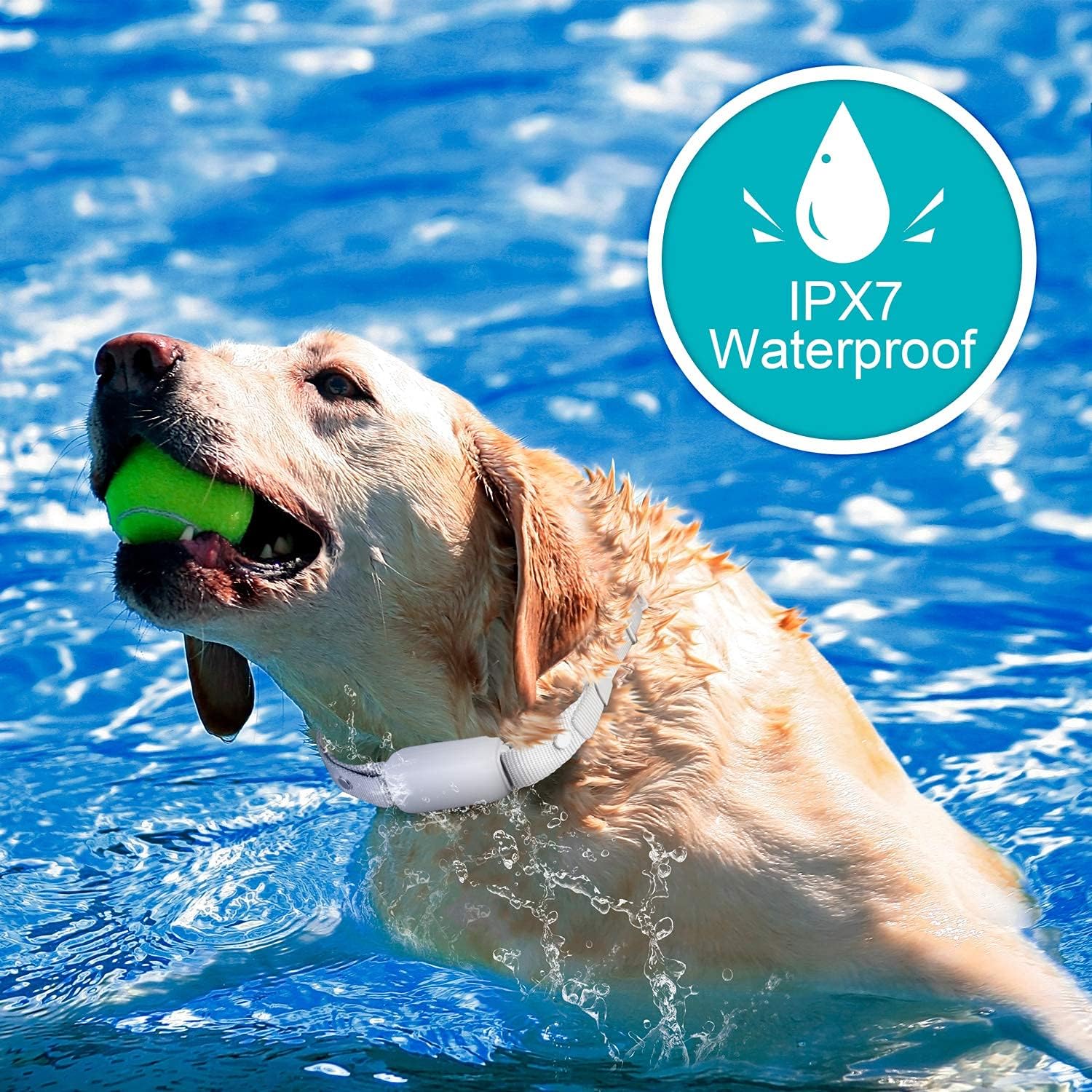 Bousnic Shock Collar for Dogs - Waterproof Rechargeable Dog Electric Training Co