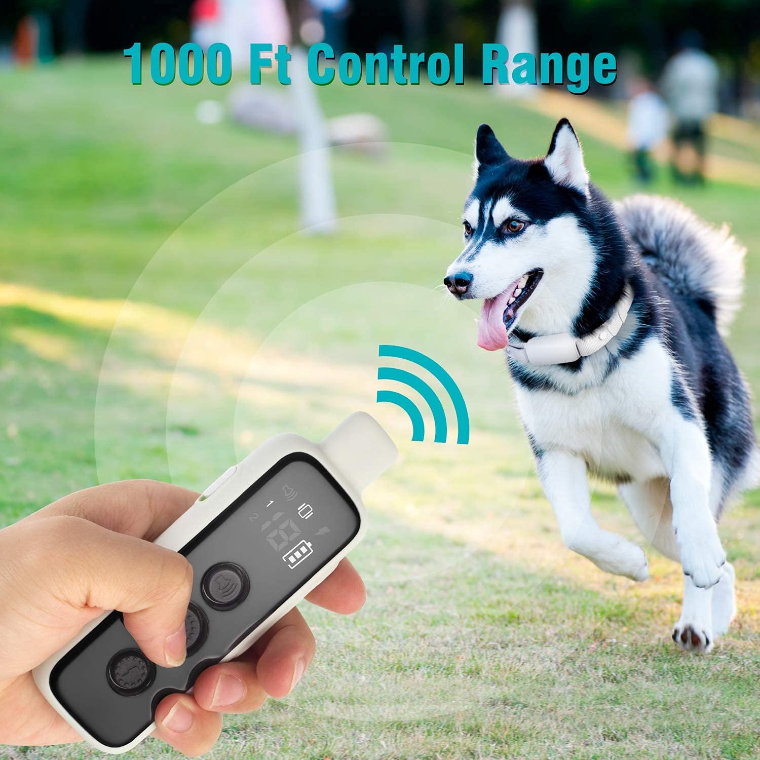 Bousnic Shock Collar for Dogs - Waterproof Rechargeable Dog Electric Training Co