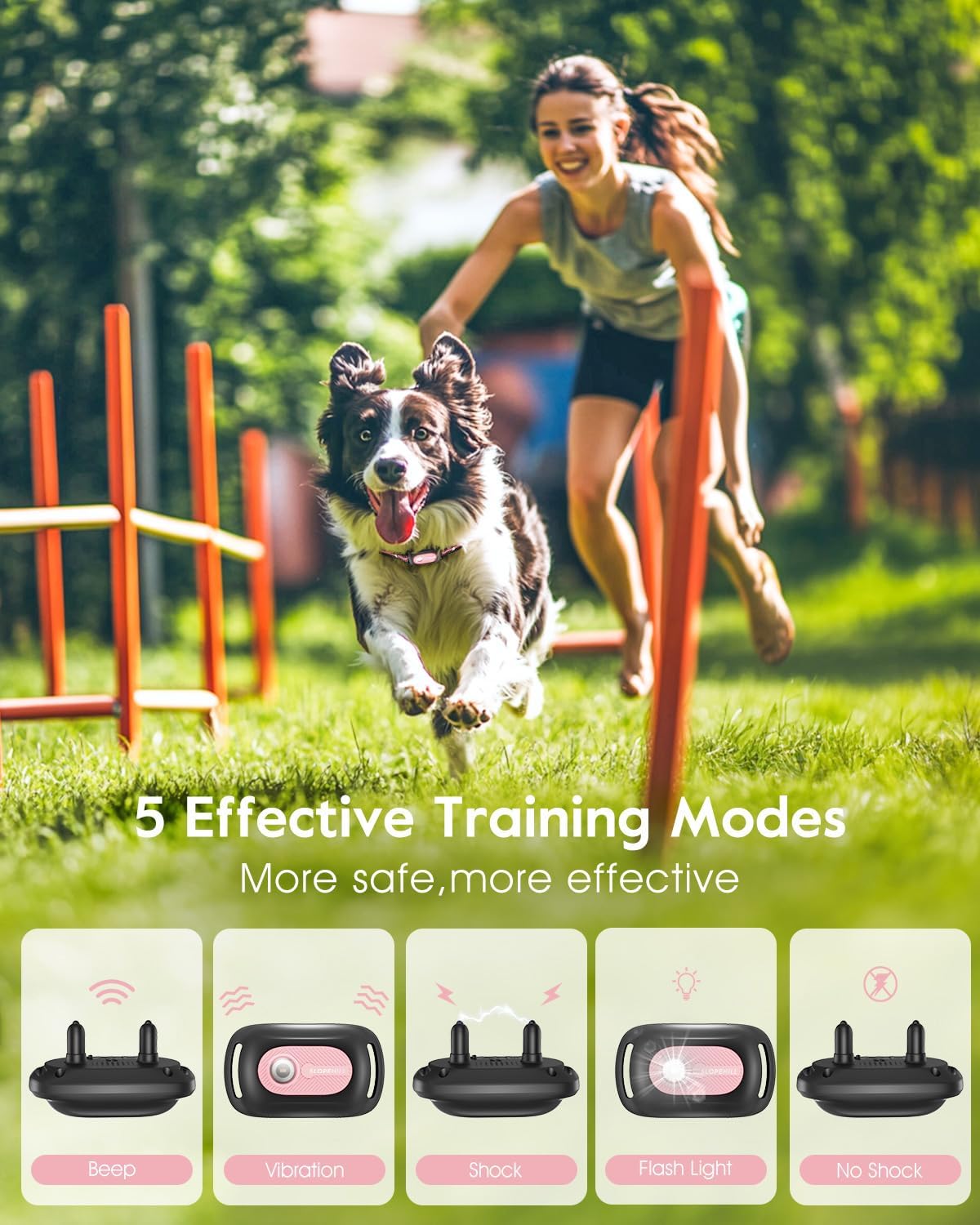 SLOPEHILL Dog Shock Collar,4200FT Dog Training Collar with Remote,IPX8 Waterproo