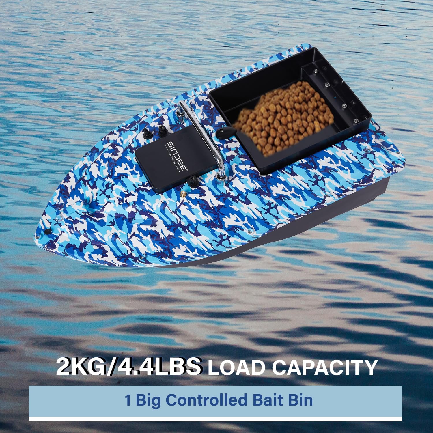 Bait Boat, RC Fishing Bait Boat, Precision Deployment Craft with 328-Yard Range,