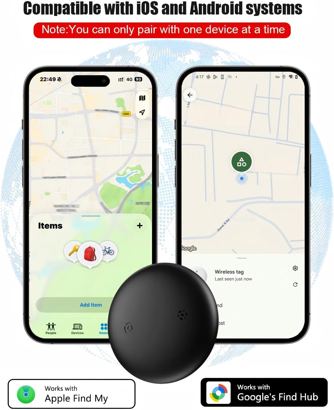 GPS Cat Tracker Collar (iOS & Android) - Dogs GPS Tracker Smart Pet Activity Tra